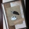 A couple small "coffee" themed embellishments and an assortment of brown colors and textures makes the perfect card for any coffee lover on your list.